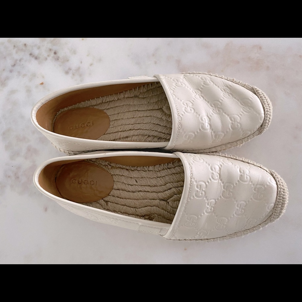 Gucci leather espadrille slides - Picture 3 of 10
